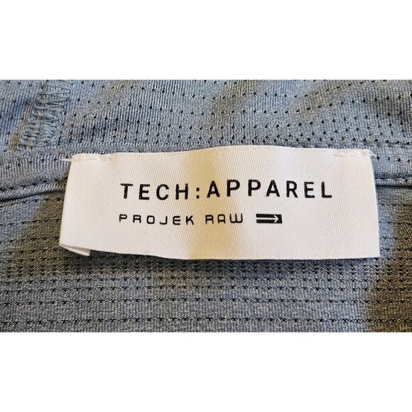 Projek Raw Performance Tech Apparel T Shirt Hooded Men's Size Medium Slate Blue - Picture 3 of 12